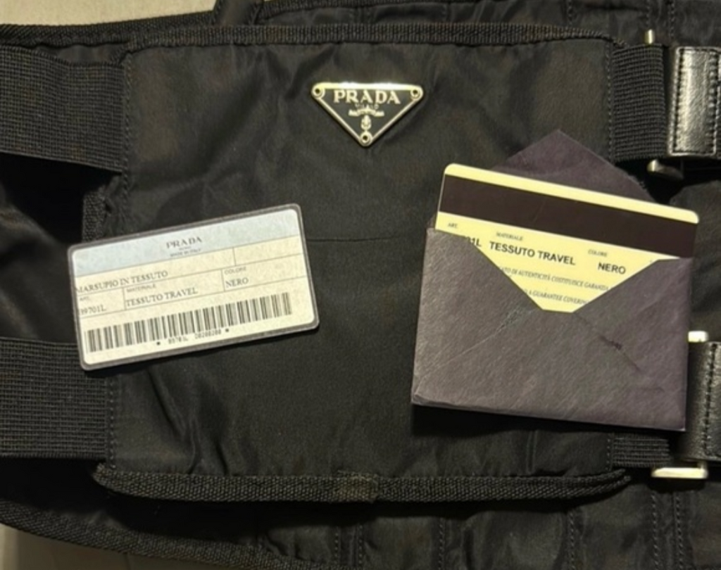 Prada Tessuto Travel Nylon Belt Bag— Black Utility Waist Pack