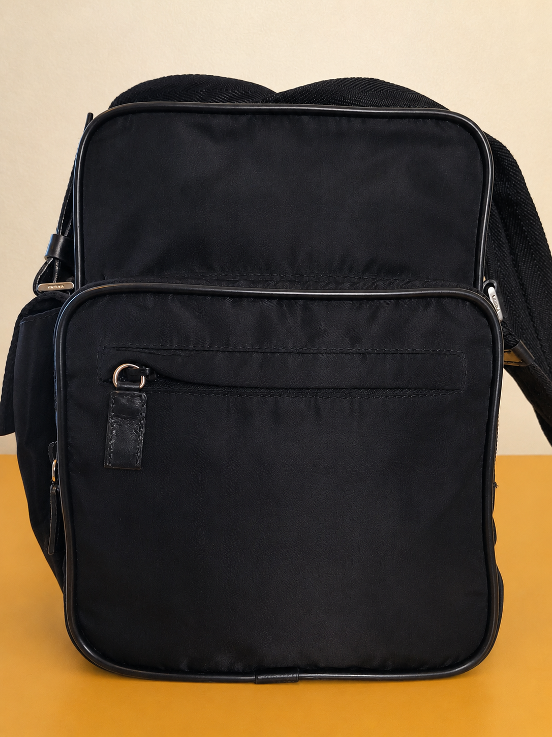 Prada Tessuto Nylon Crossbody Messenger Bag – Black