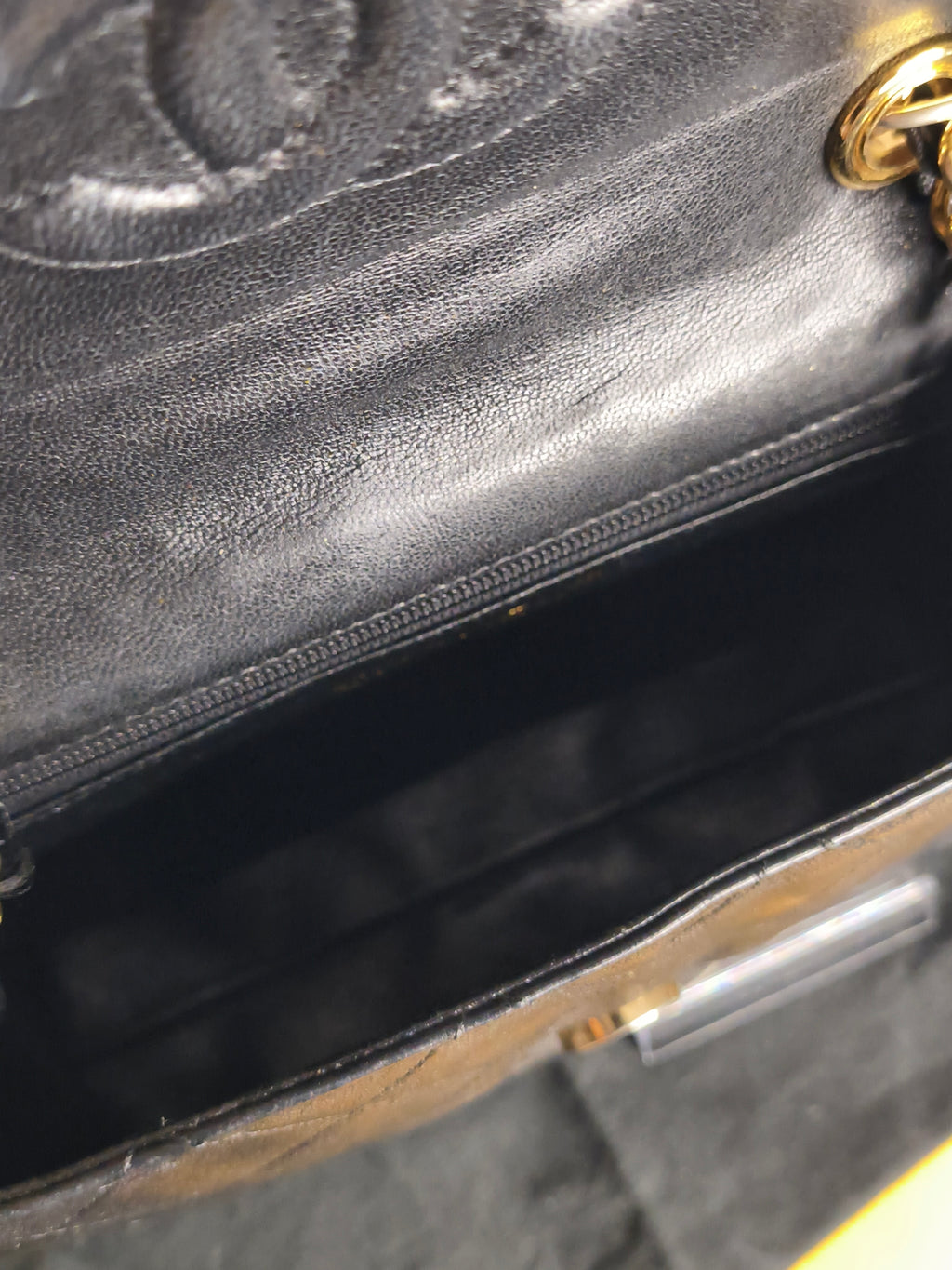 Chanel Quilted Lambskin Shoulder Bag with Maltese Fringe— Black Lambskin