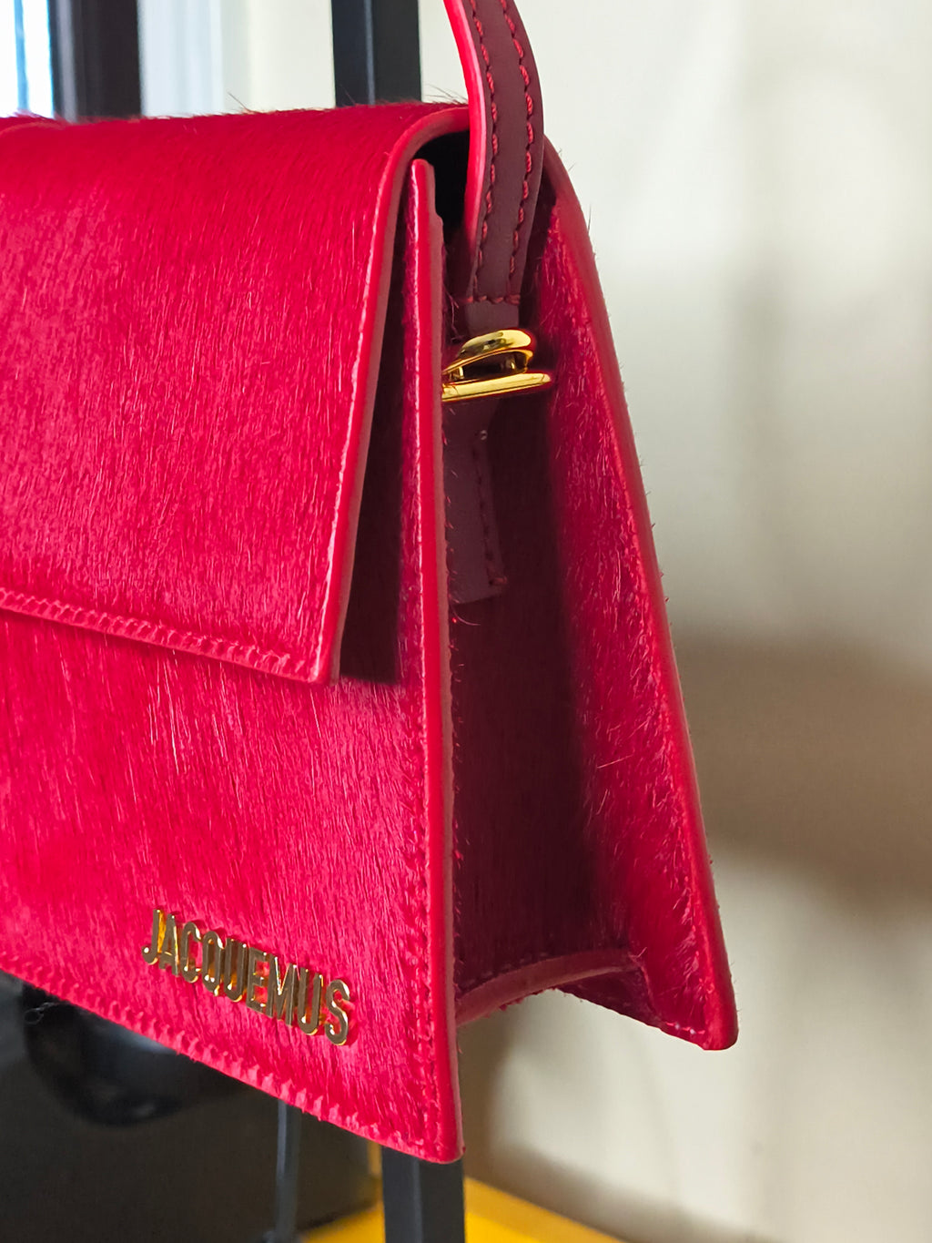 Jacquemus Le Bambino Pony Hair- Red