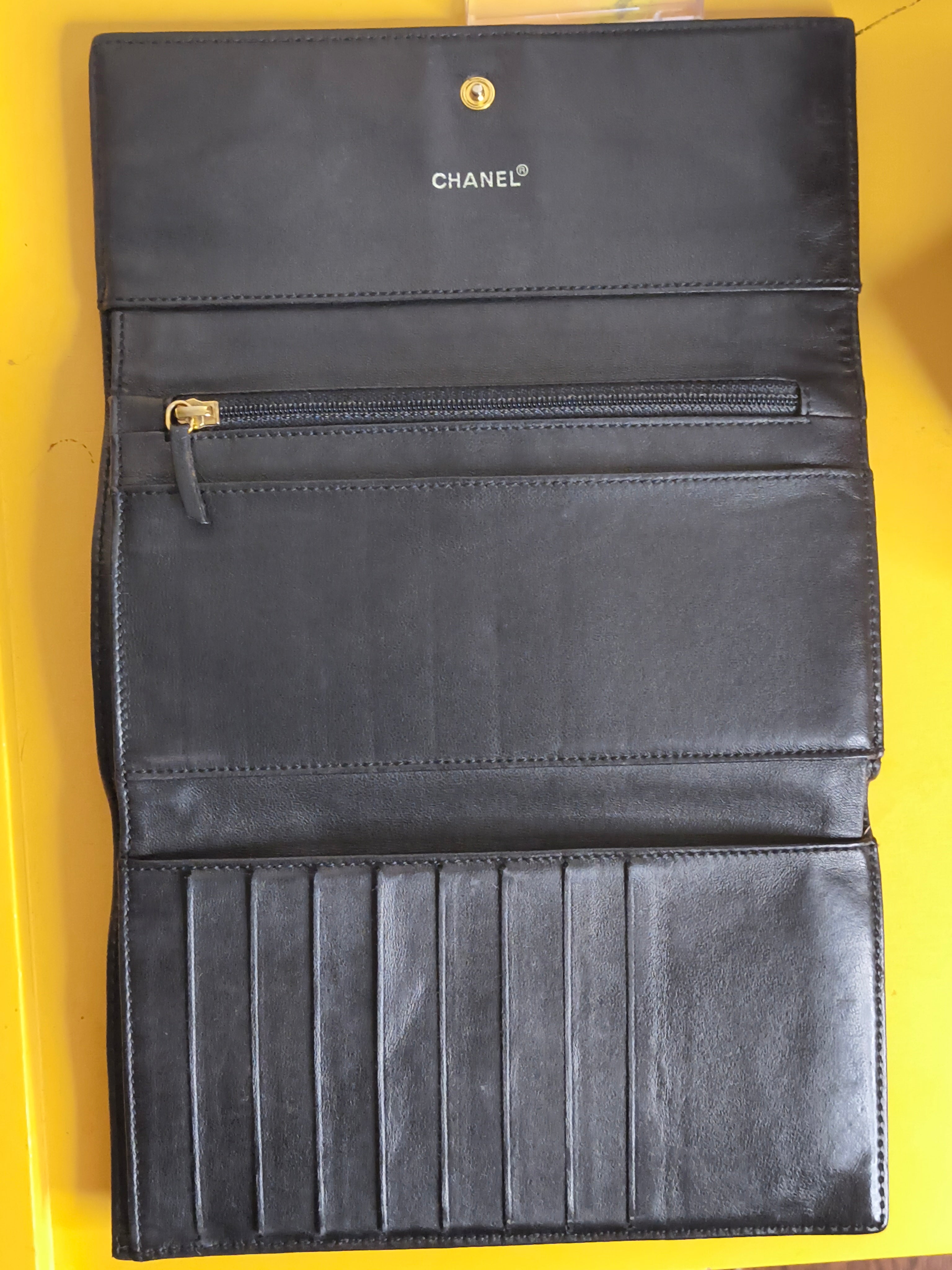 CHANEL Chocolate Bar Wallet on Chain (WOC) – Black Lambskin| Gold Hardware