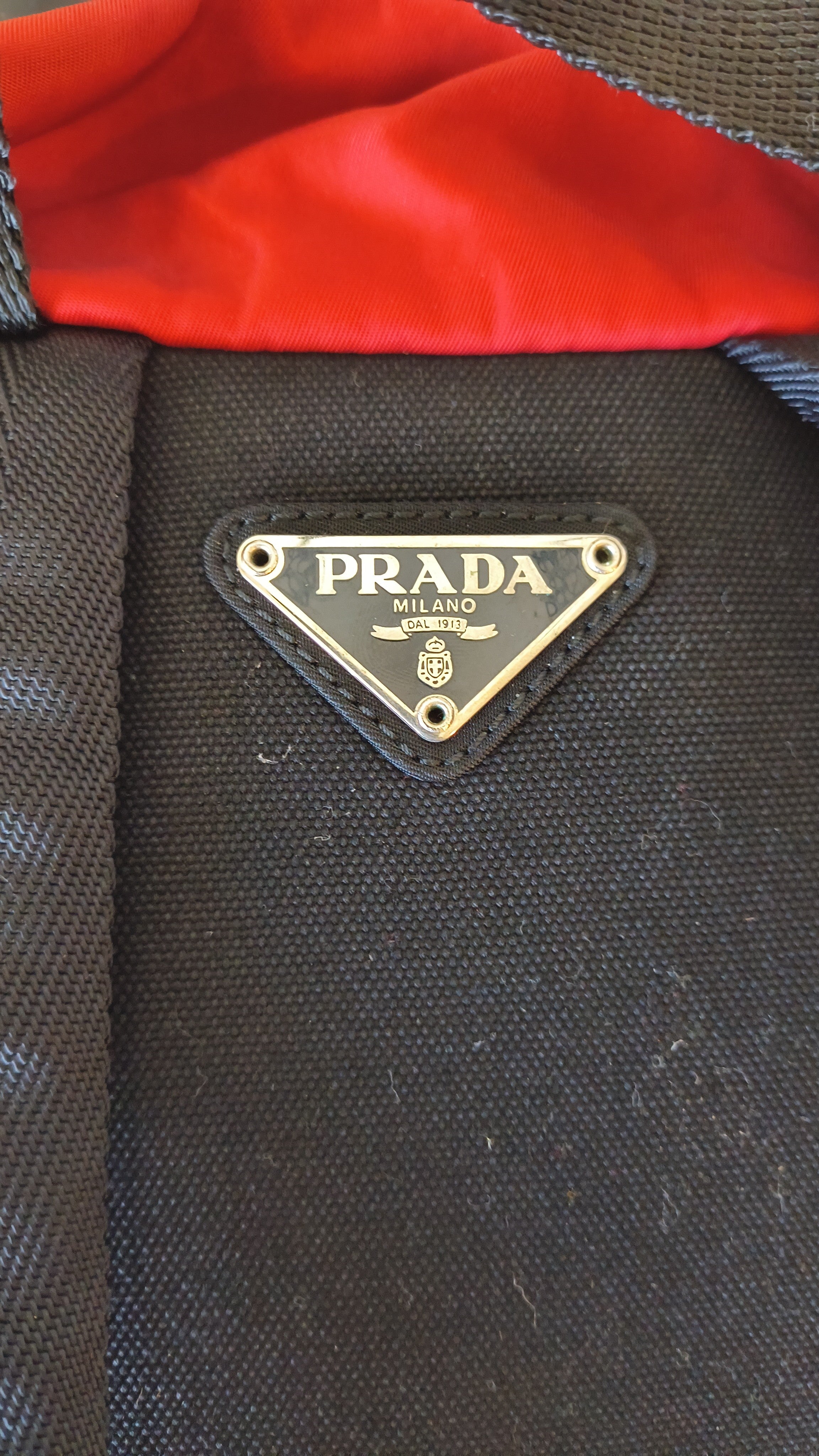 Prada Nylon Utility Backpack- Red