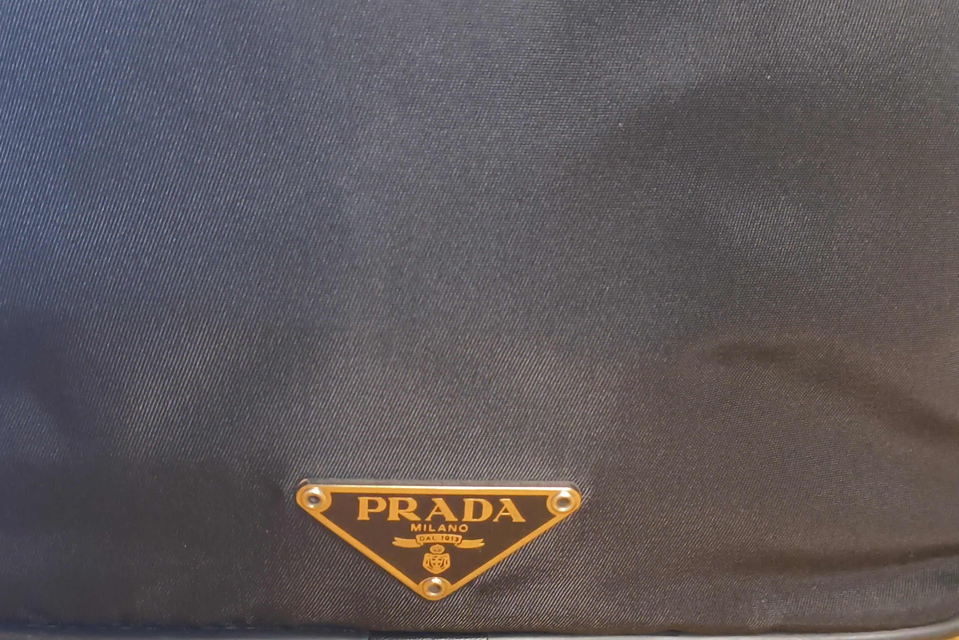 Prada Tessuto Nylon Crossbody Messenger Bag – Black