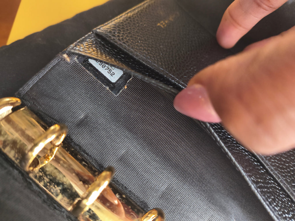 Chanel Caviar CC Personal Agenda Cover- Black