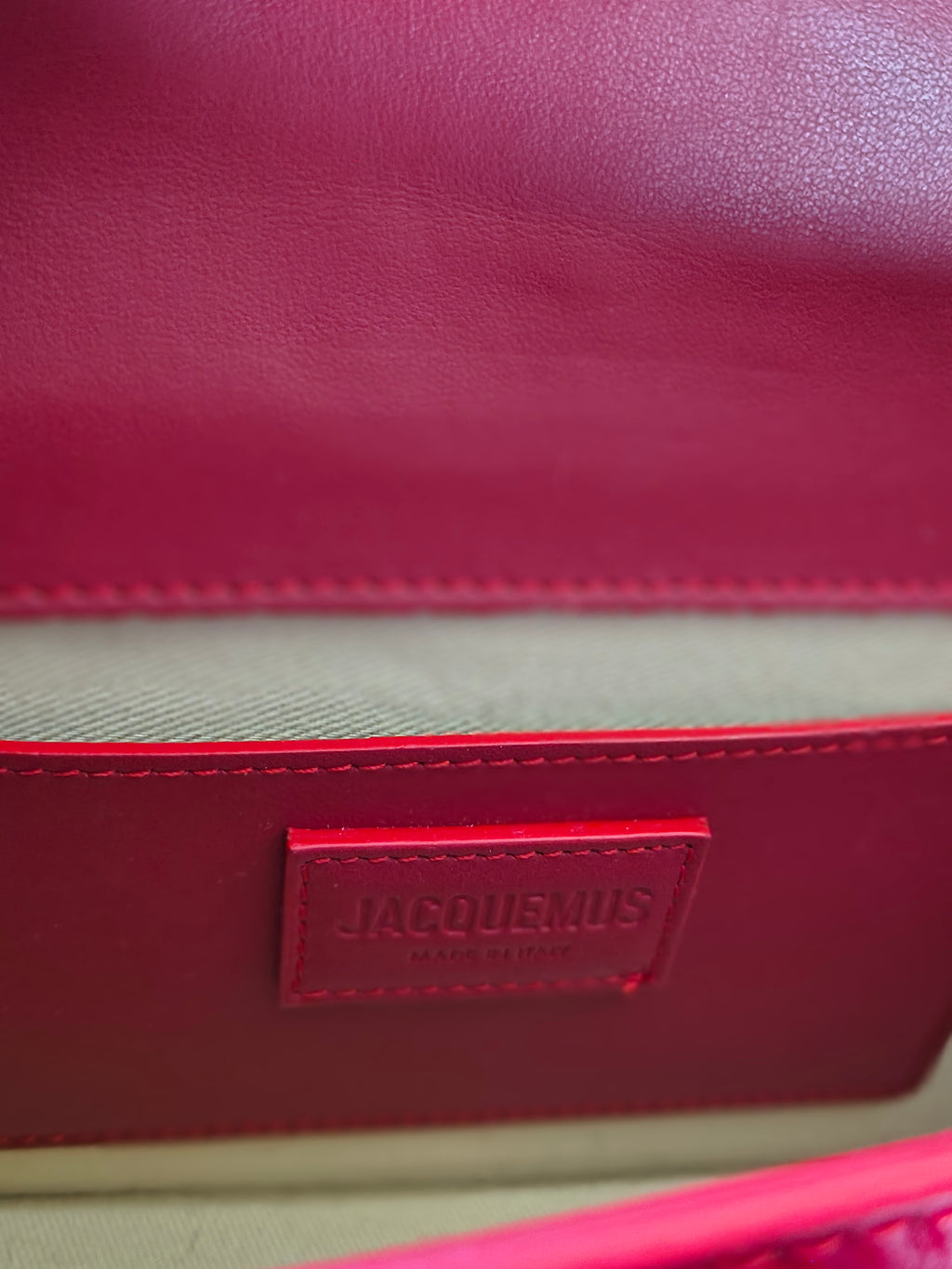 Jacquemus Le Bambino Pony Hair- Red