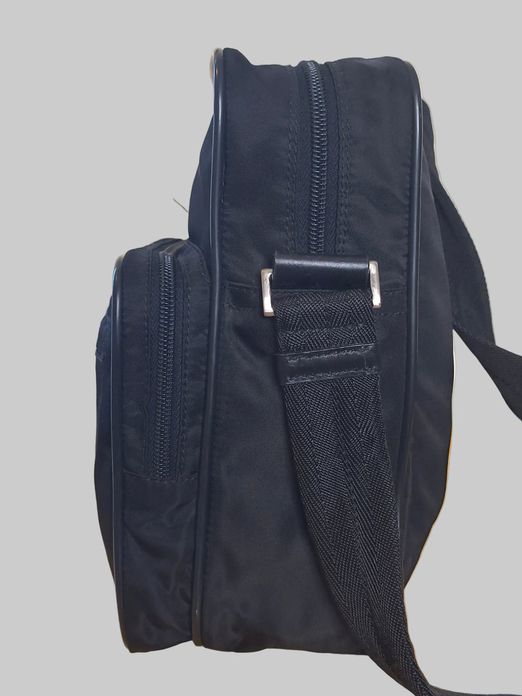 Prada Tessuto Nylon Crossbody Messenger Bag – Black