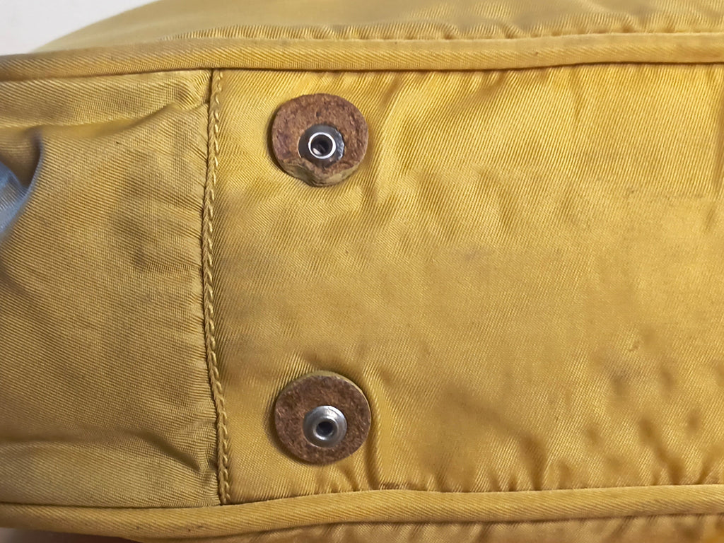 Prada Tessuto Nylon Hobo Bag- Yellow Y2K Shoulder Bag