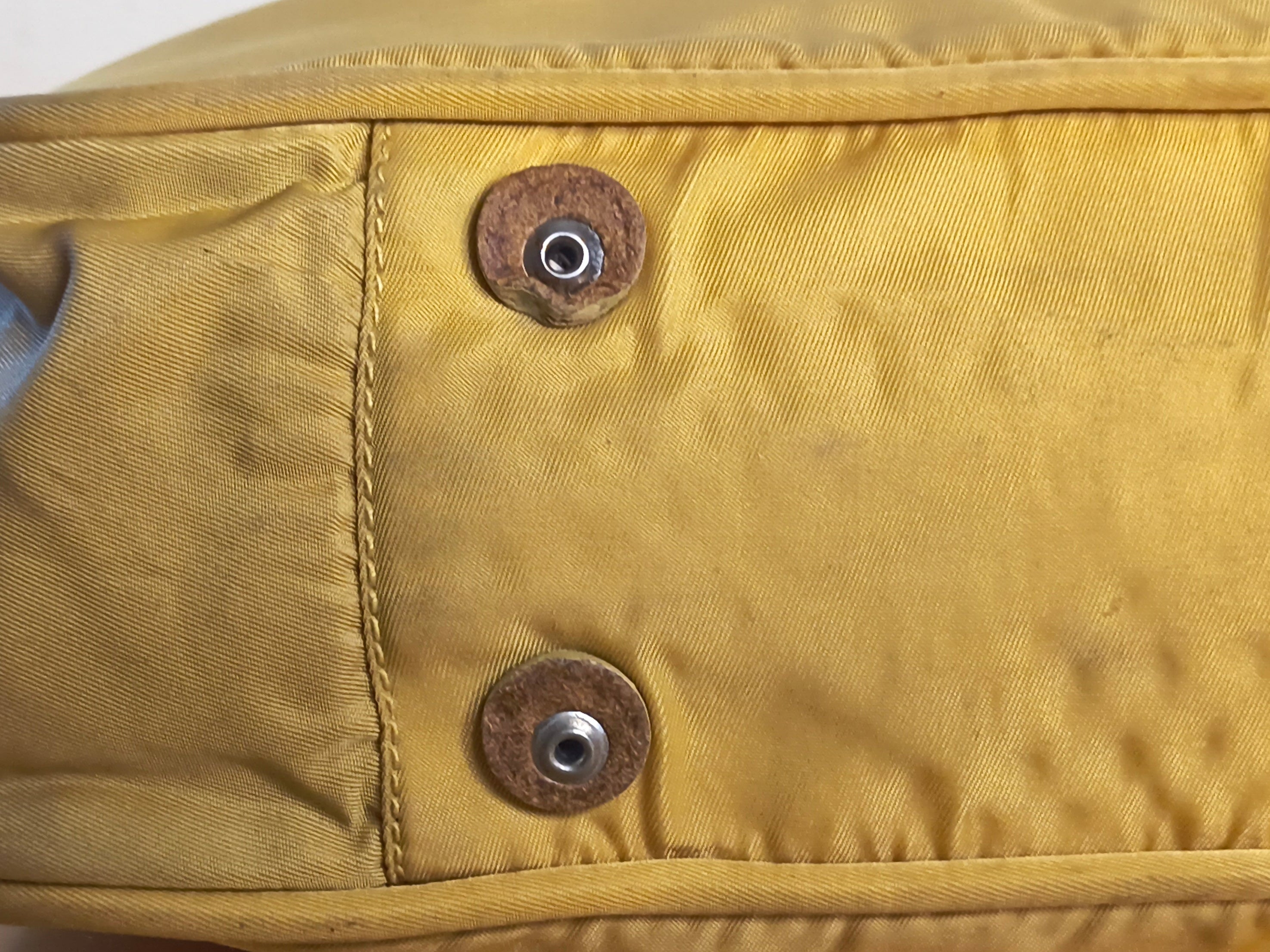Prada Tessuto Nylon Hobo Bag- Yellow Y2K Shoulder Bag