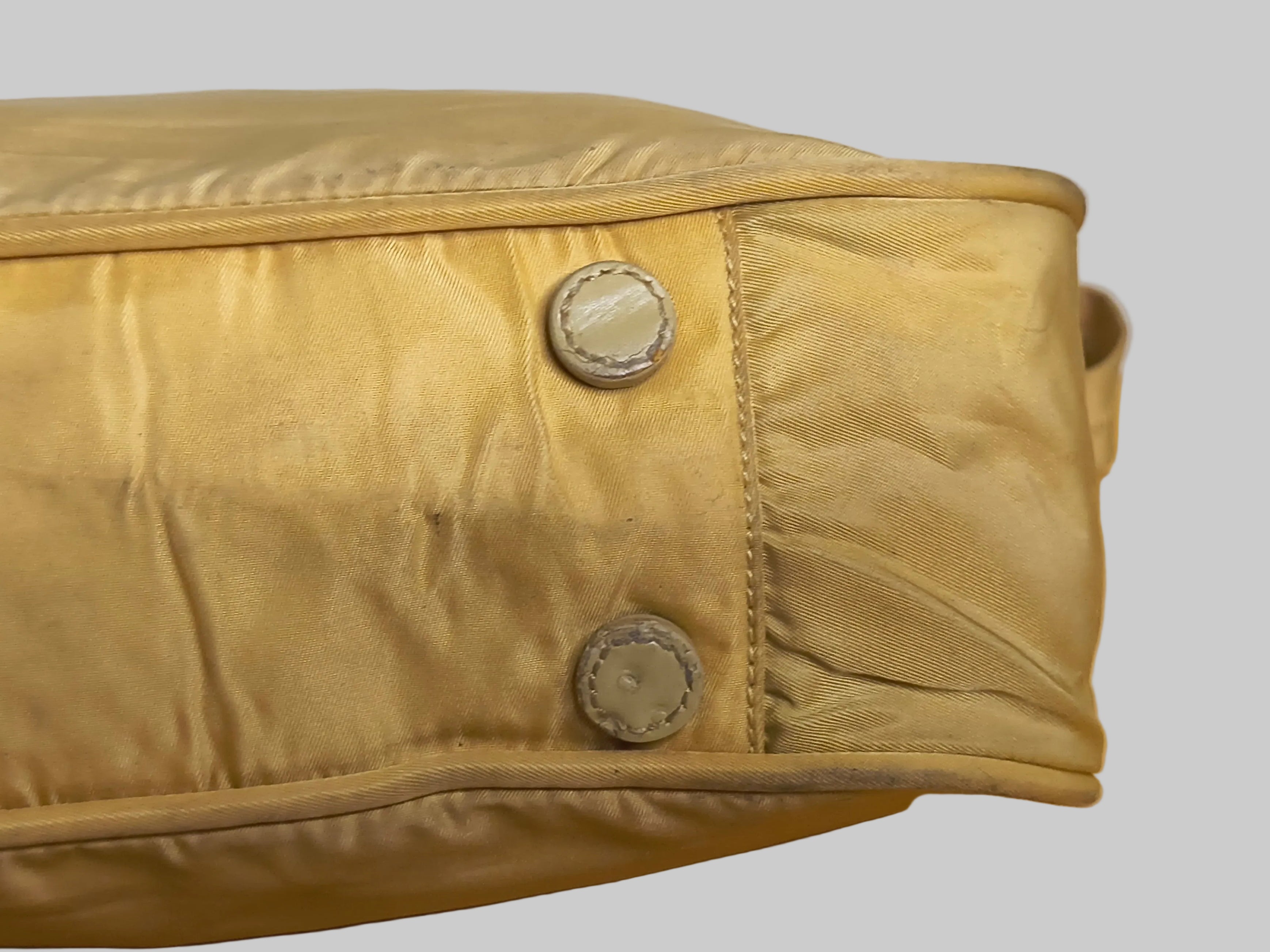 Prada Tessuto Nylon Hobo Bag- Yellow Y2K Shoulder Bag