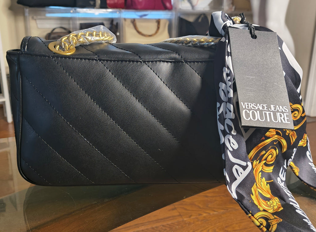 Versace Jeans Couture Quilted Convertible Chain Bag – NWT