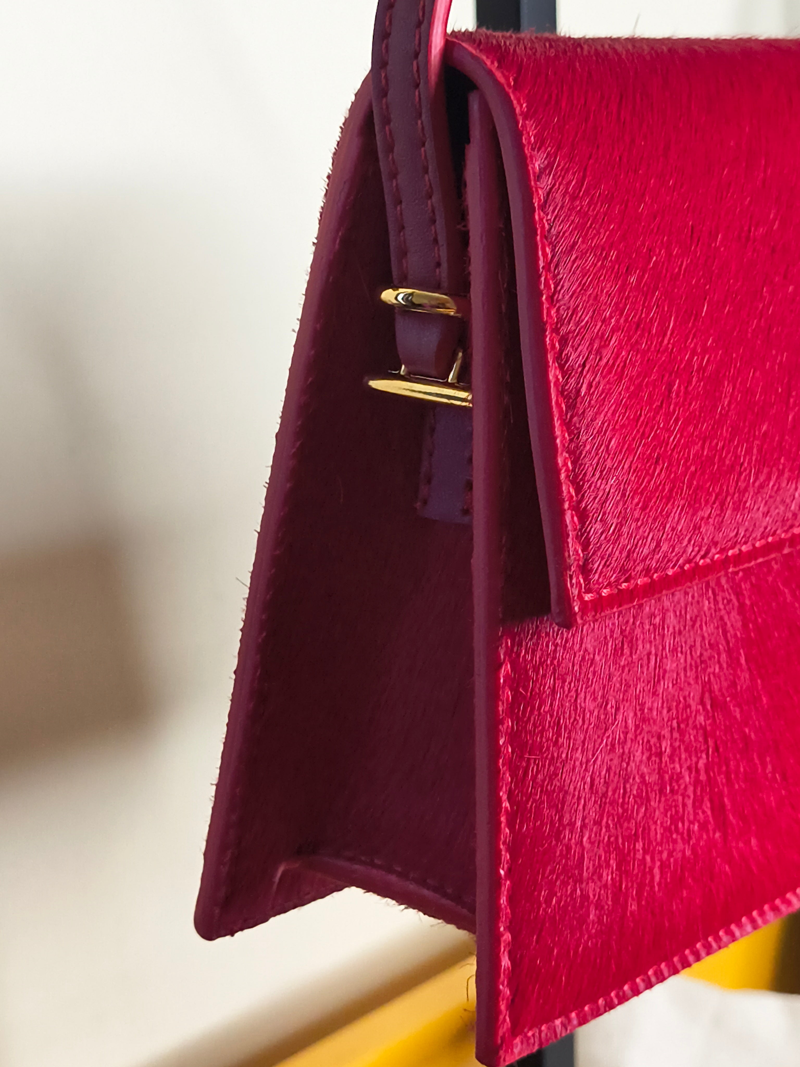 Jacquemus Le Bambino Pony Hair- Red