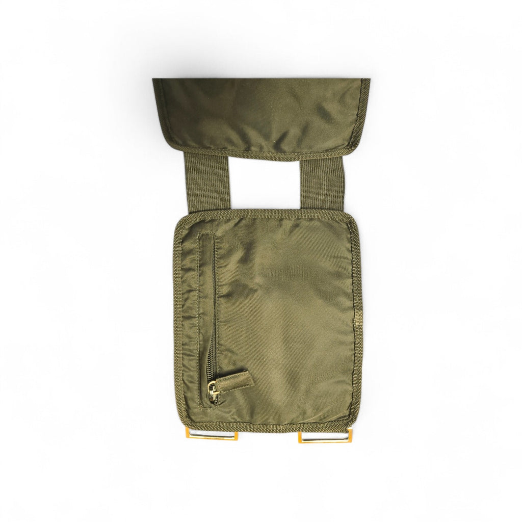 Prada Tessuto Travel Nylon Belt Bag— Black Utility Waist Pack