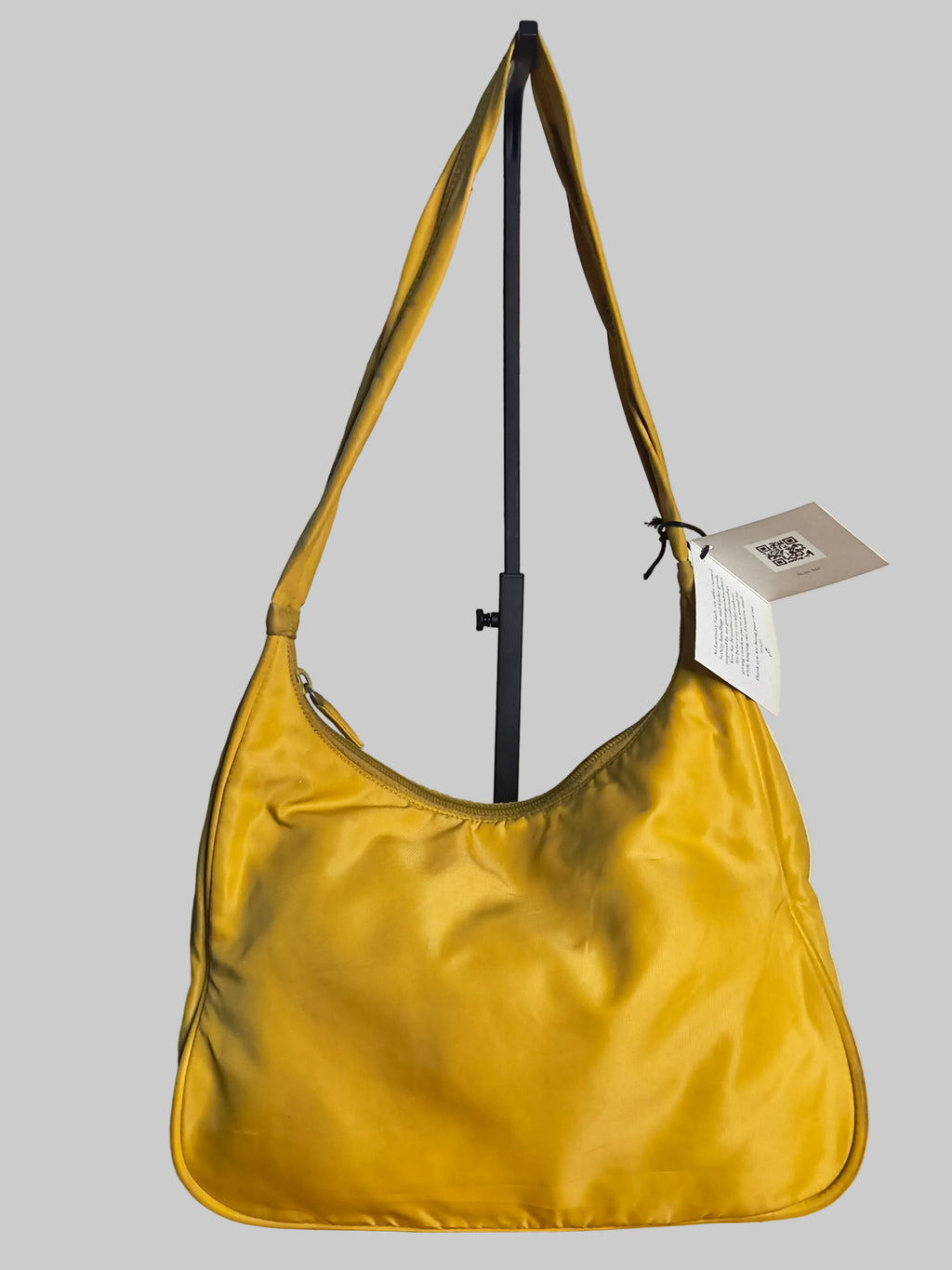 Prada Tessuto Nylon Hobo Bag- Yellow Y2K Shoulder Bag